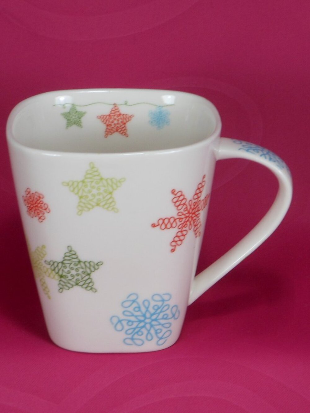 beautiful coffee mug. Starbucks square shape